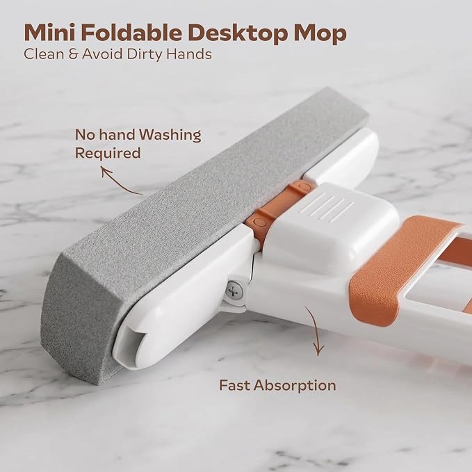 Mini Foldable Self-Squeeze Sponge Mop for Kitchen