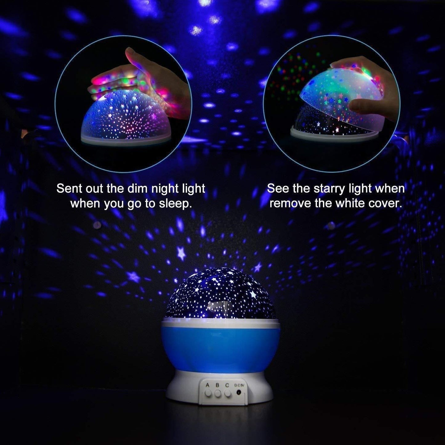 CosmoGlow Star Projector Night Light