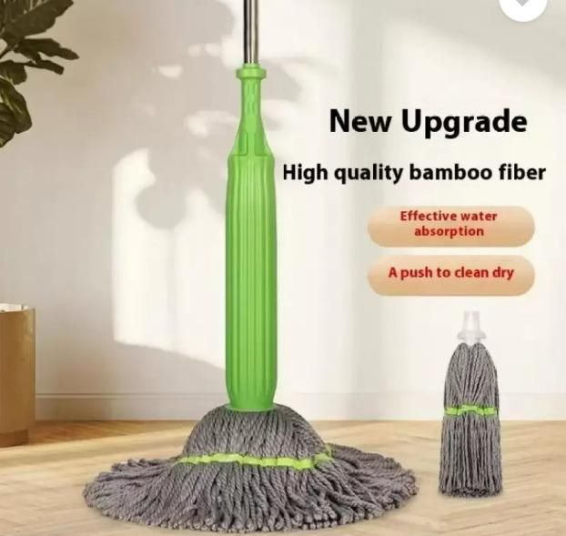 Squeeze Twist Mop Self Wringing Mop Stainless Steel Handle (1 Pc)