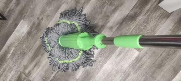 Squeeze Twist Mop Self Wringing Mop Stainless Steel Handle (1 Pc)