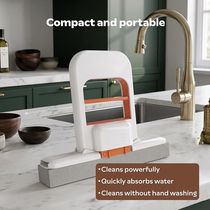 Mini Foldable Self-Squeeze Sponge Mop for Kitchen