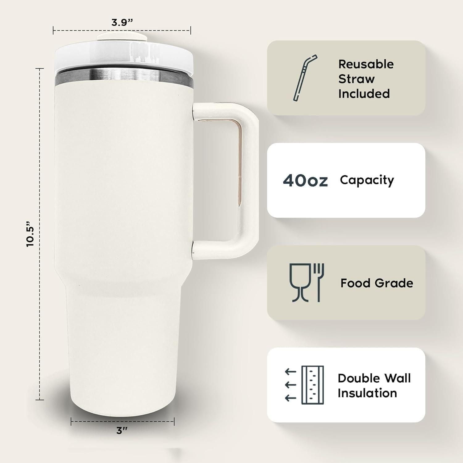 Premium Stainless Steel Vacuum Insulated Tumbler – 1200 ML