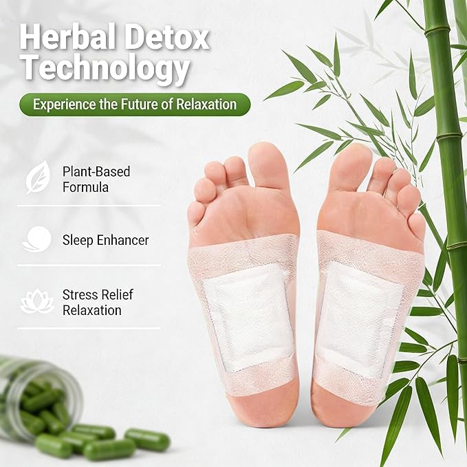 Herbal Detox Foot Patch – Overnight Wellness Relaxation Pads (Pack Of 20)