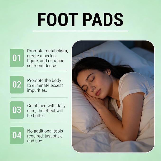 Herbal Detox Foot Patch – Overnight Wellness Relaxation Pads (Pack Of 20)