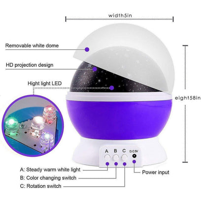 CosmoGlow Star Projector Night Light