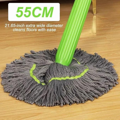 Self-Twisting Water Rotating Mop – 360° Microfiber Floor Cleaning Mop
