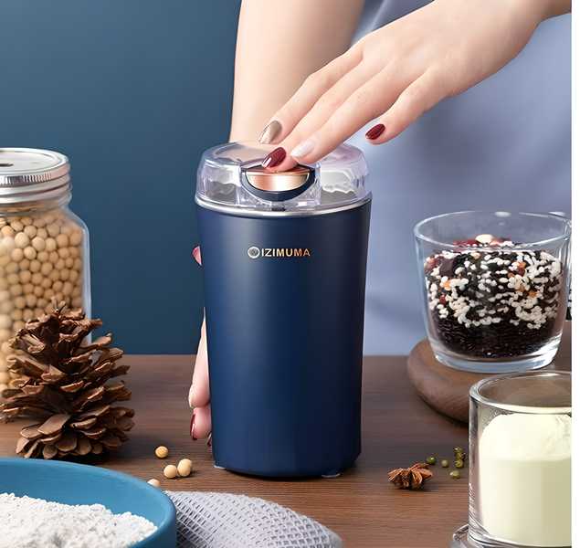 Compact Electric Coffee & Spice Grinder – Stainless Steel Blades