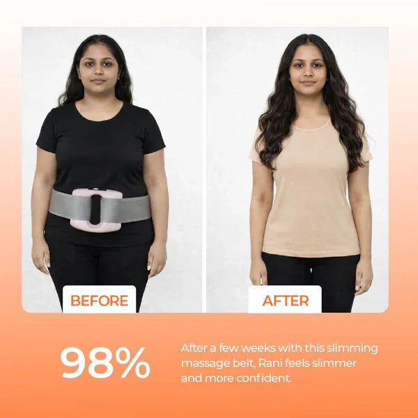 Smart Fat Burning EMS Waist Trainer Belt – Rechargeable Abdominal Muscle Stimulator