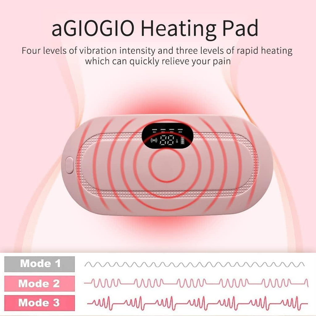 WarmEase Pro Portable Cordless Menstrual Heating Pad - Period Cramp Massager
