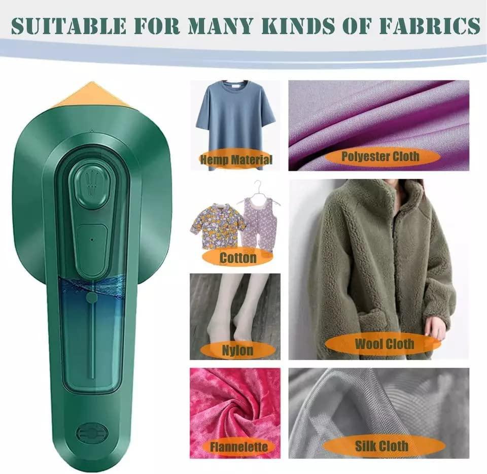 Portable Mini Handheld Garment Steamer & Iron (Dry & Wet Use)