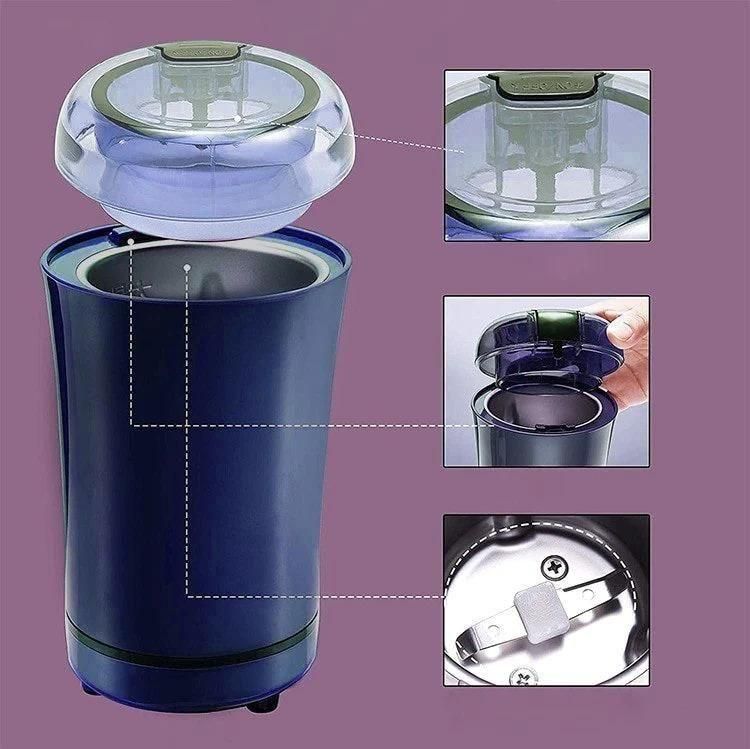 Compact Electric Coffee & Spice Grinder – Stainless Steel Blades