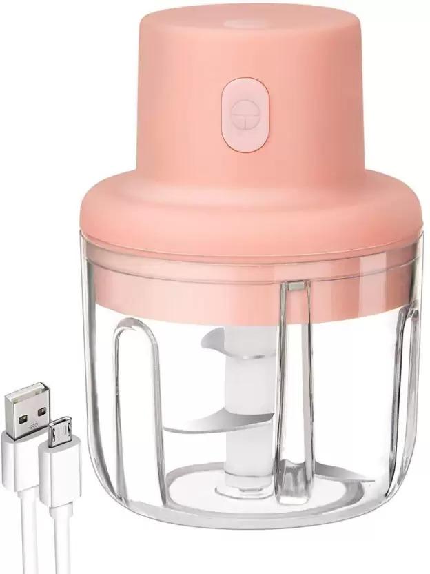 Mini Electric Food Chopper – One-Touch USB Rechargeable Vegetable Cutter