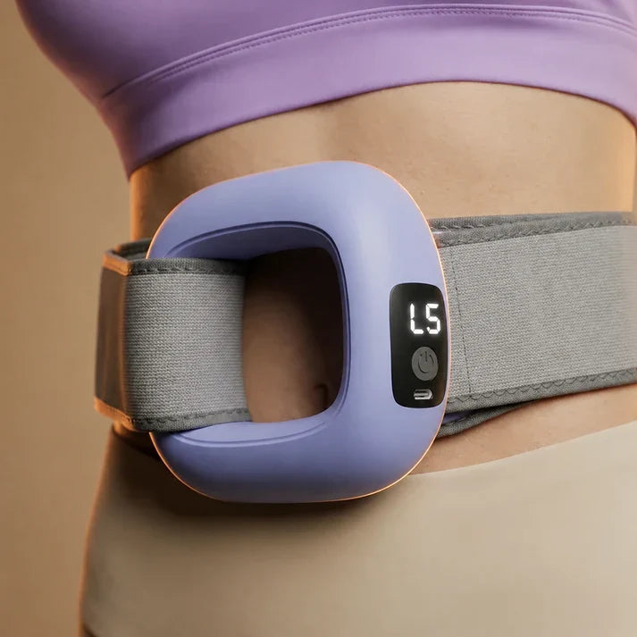Smart Fat Burning EMS Waist Trainer Belt – Rechargeable Abdominal Muscle Stimulator
