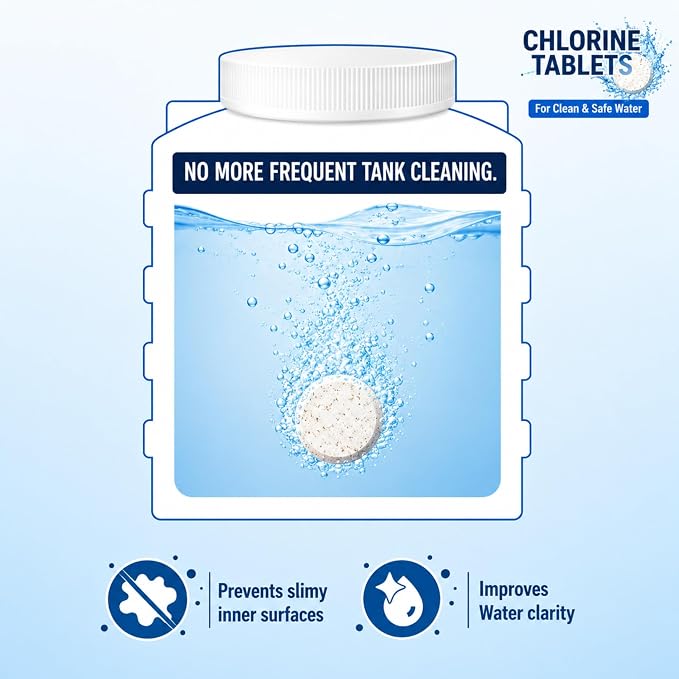 Water Tank Purification Tablets (One Tablet - 1000 Litres - Pure Water)
