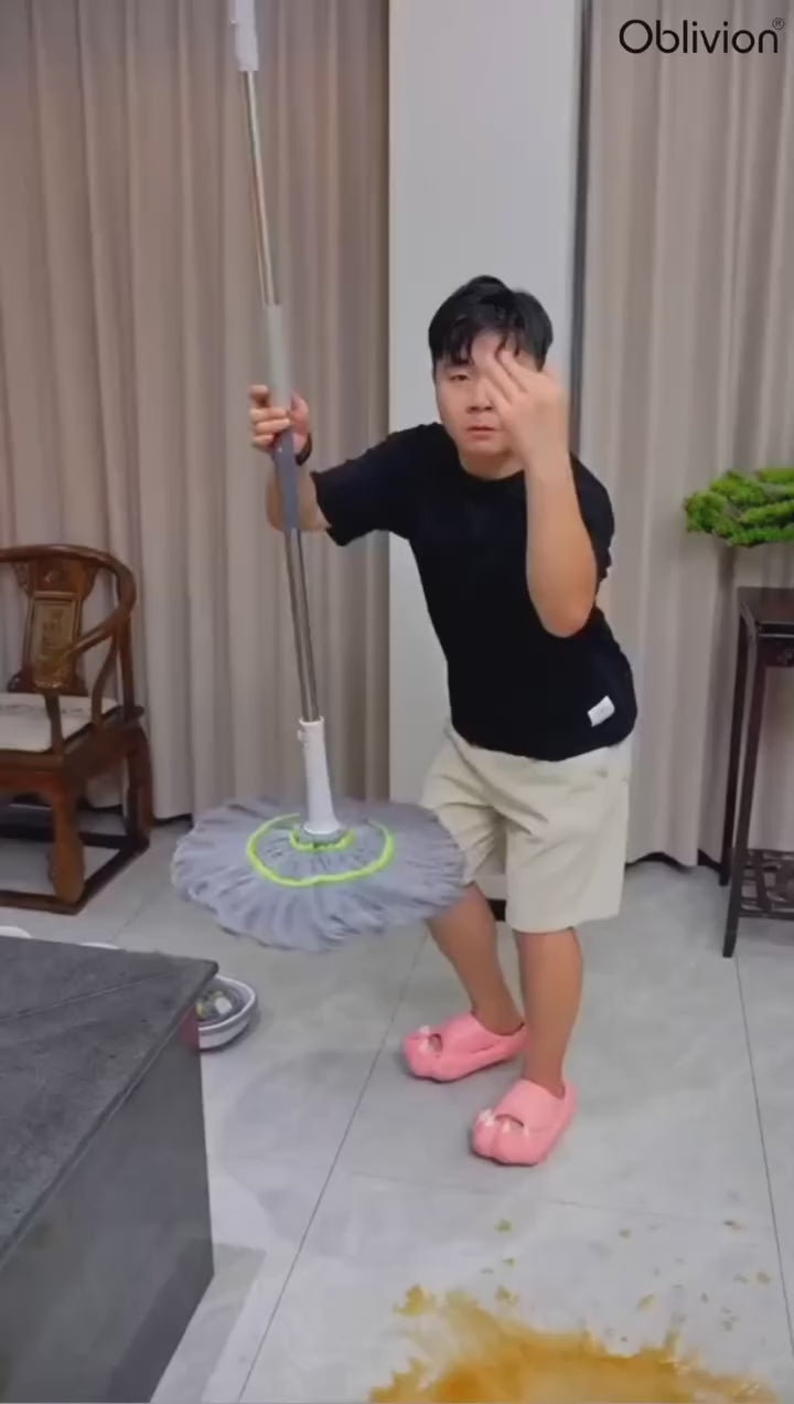 Squeeze Twist Mop Self Wringing Mop Stainless Steel Handle (1 Pc)